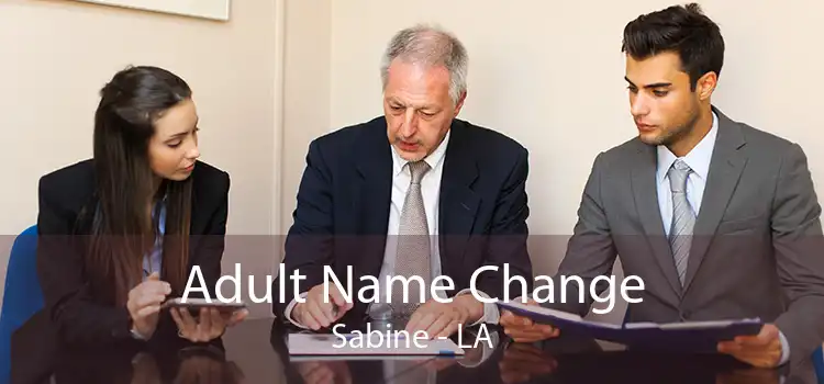 Adult Name Change Sabine - LA