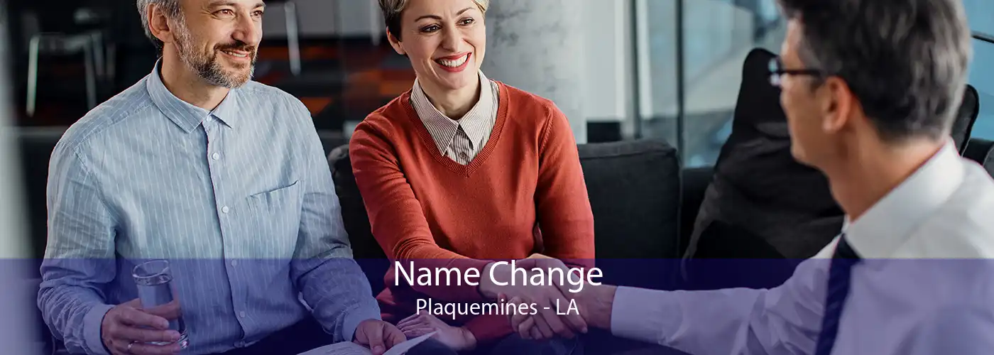 Name Change Plaquemines - LA