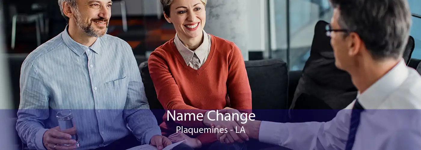  Name Change Plaquemines - LA